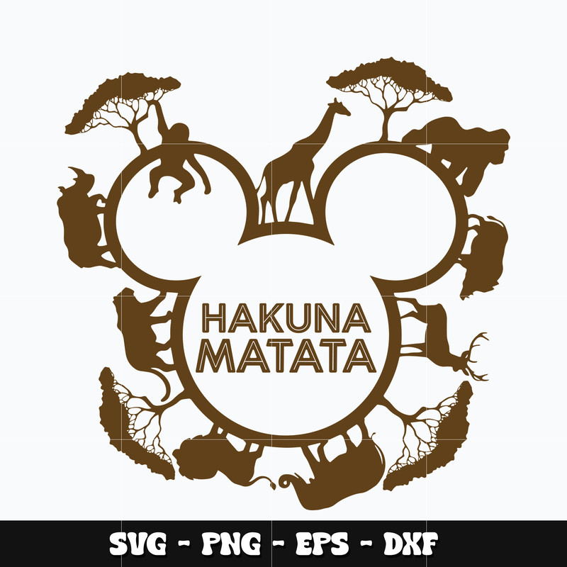 Mickey hakuna matata Svg