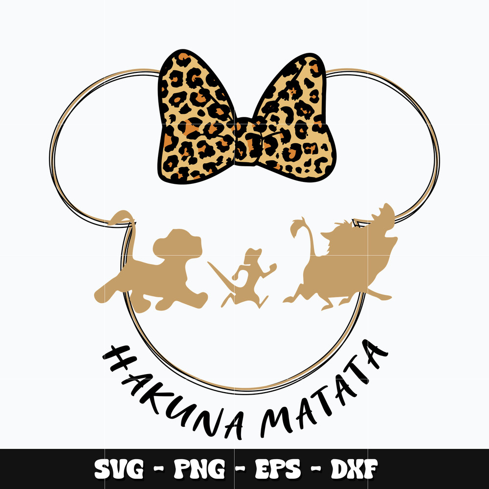 Minnie hakuna matata Svg