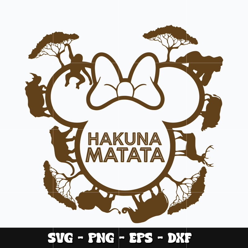 Minnie hakuna matata disney Svg