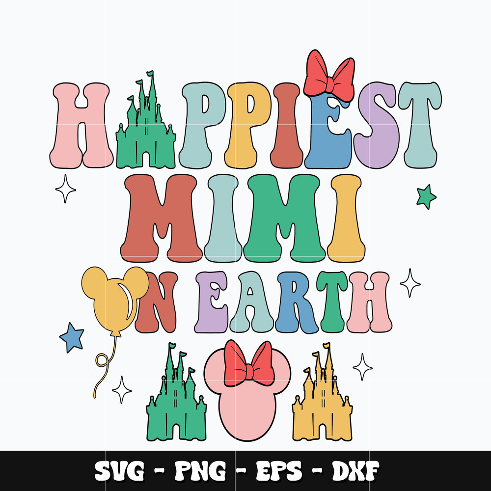 Minnie happiest mimi on earth Svg