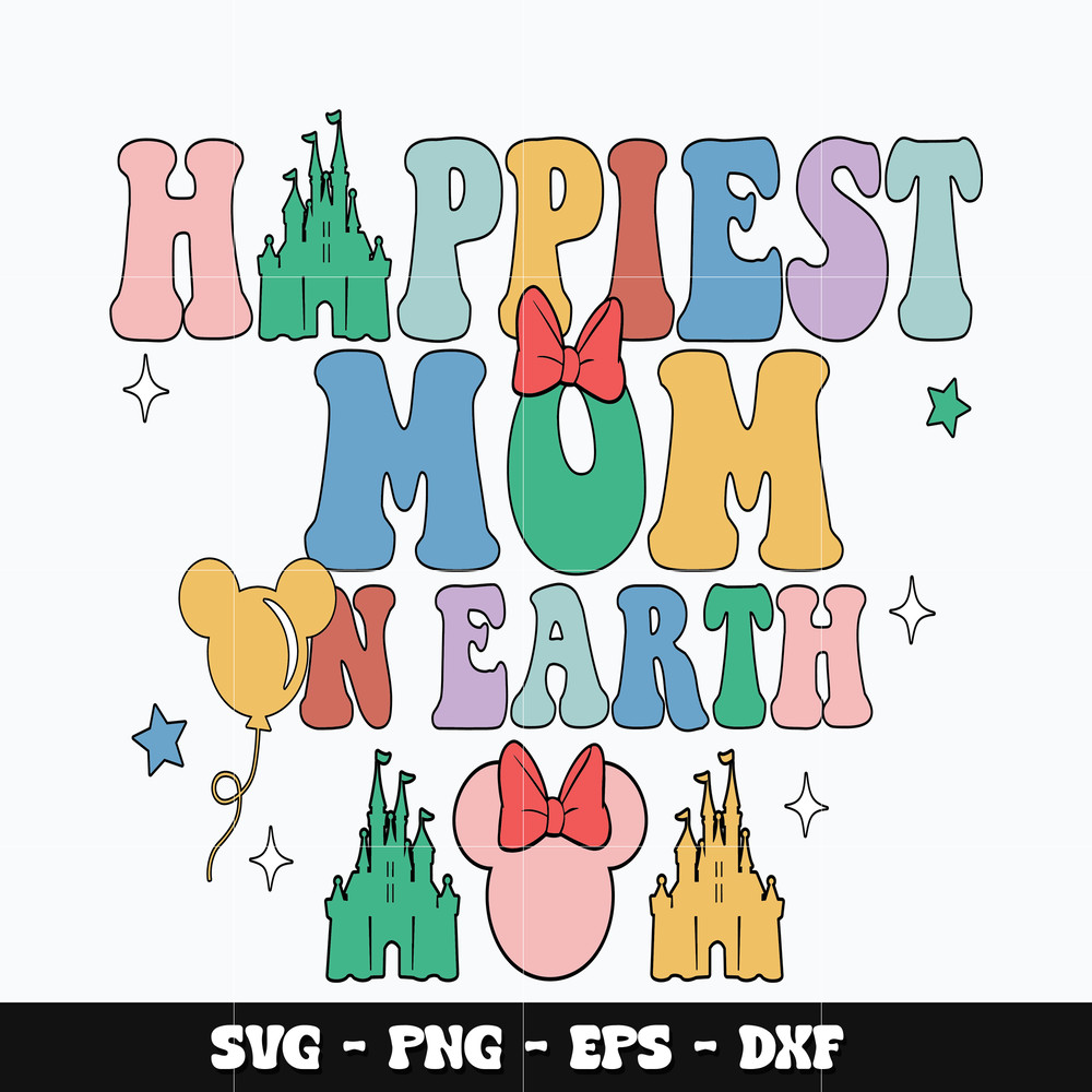 Minnie happiest mom on earth Svg