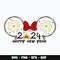 Minnie 2024 happy new year Svg