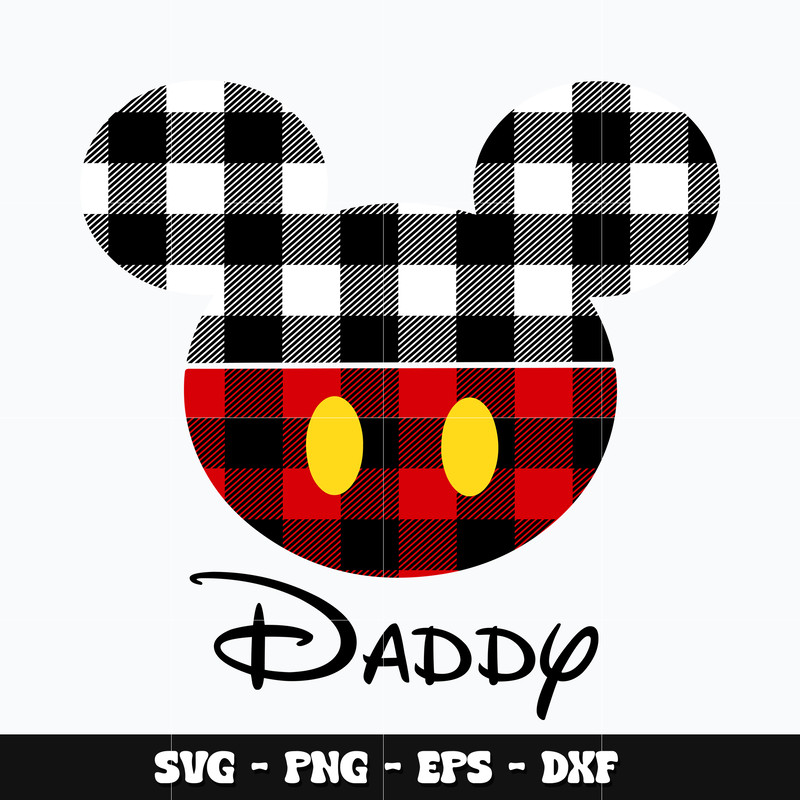 Mickey head daddy Svg