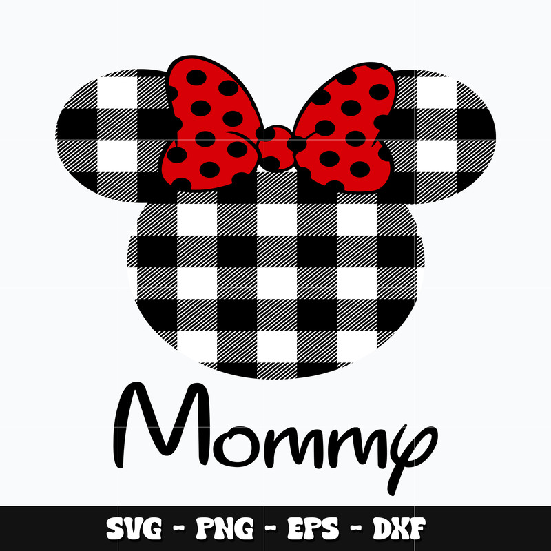 Minnie head mommy Svg