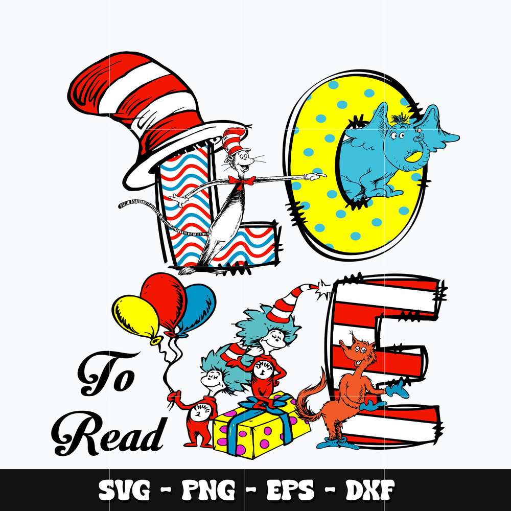 Love Dr seuss Svg