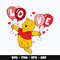 Pooh love Svg