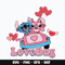 Stitch couple love bug Svg