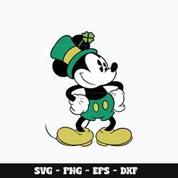 Mickey patricks day Svg, Mickey svg, Disney svg, Svg design, cartoon svg, Instant download.