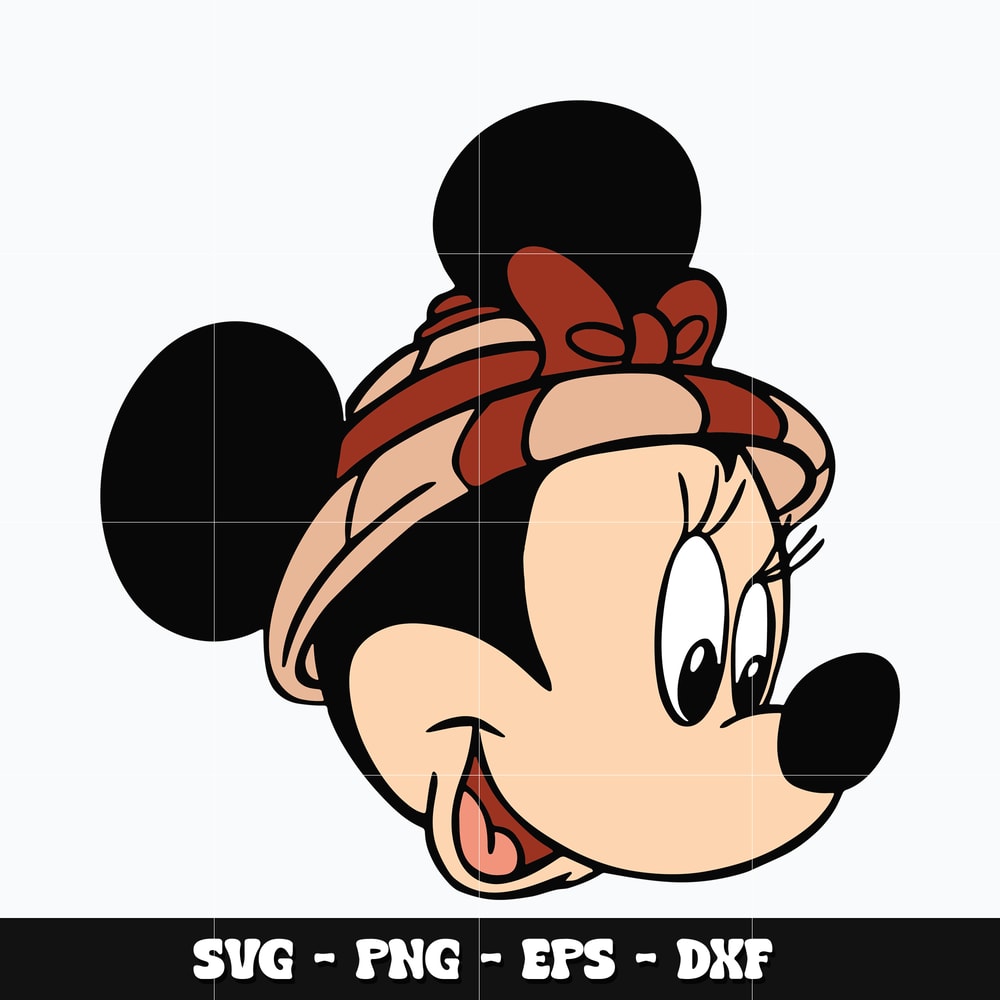 Minnie mouse face Svg