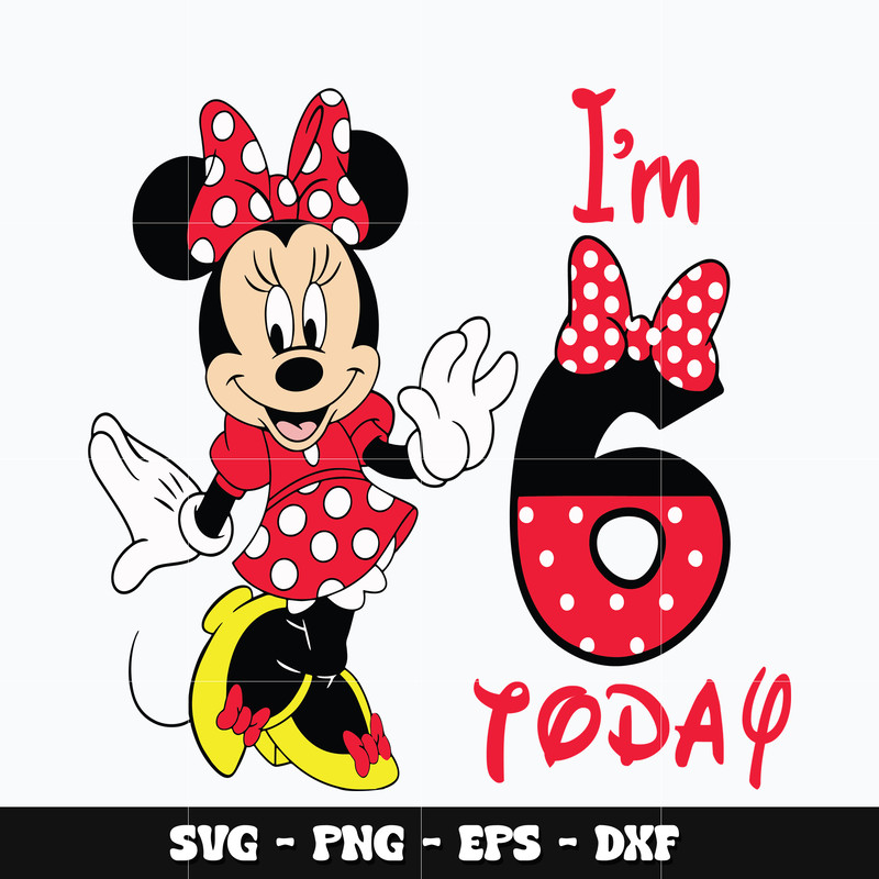 Minnie Im 6th today Svg
