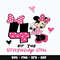 Minnie mouse 4th birthday of the girl Svg