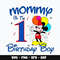 Mickey mommy of the birthday boy Svg