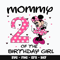 Minnie disney mommy of the birthday girl Svg