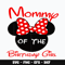 Minnie head mommy birthday girl Svg