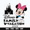 Minnie castle disney family vacation Svg
