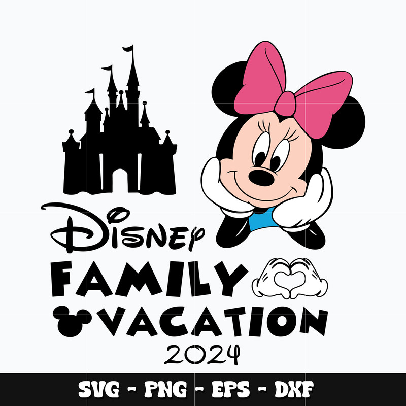 Minnie castle disney family vacation Svg