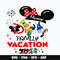 Minnie mommy family vacation 2024 Svg