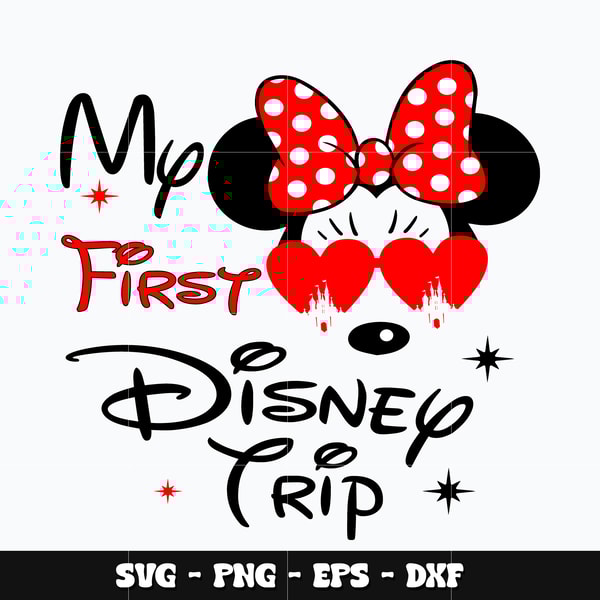 Minnie my first disney trip Svg