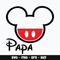 Mickey mouse head papa Svg