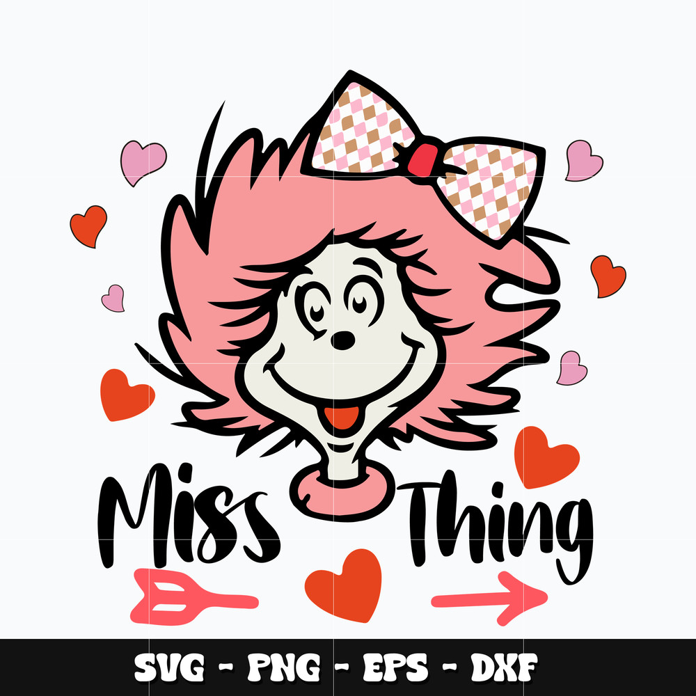 Dr seuss miss thing Svg
