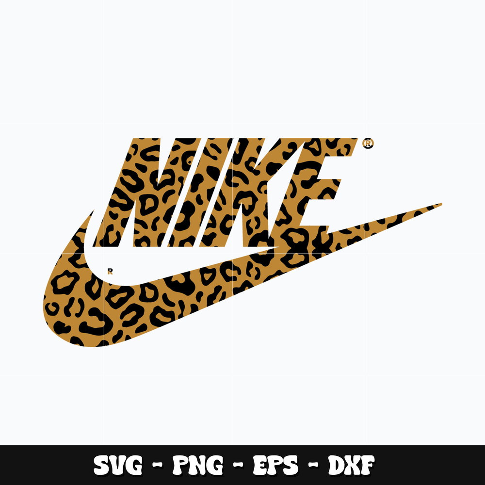 Nike leopard logo Svg