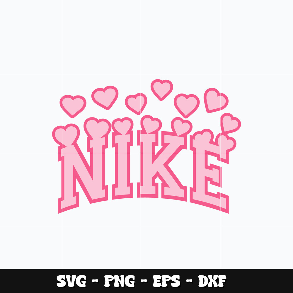 Nike pink love logo Svg