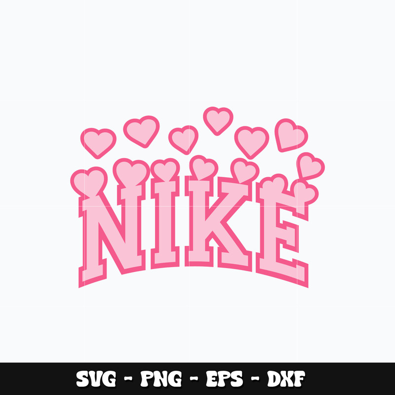 Nike pink love logo Svg