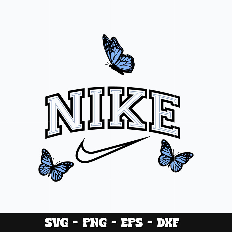 Swoosh x butterfly logo Svg