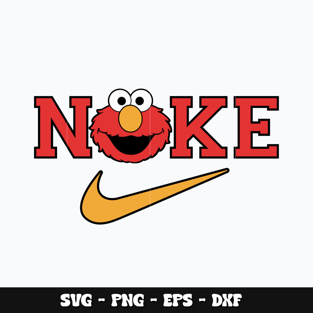 Red Monster Nike Svg