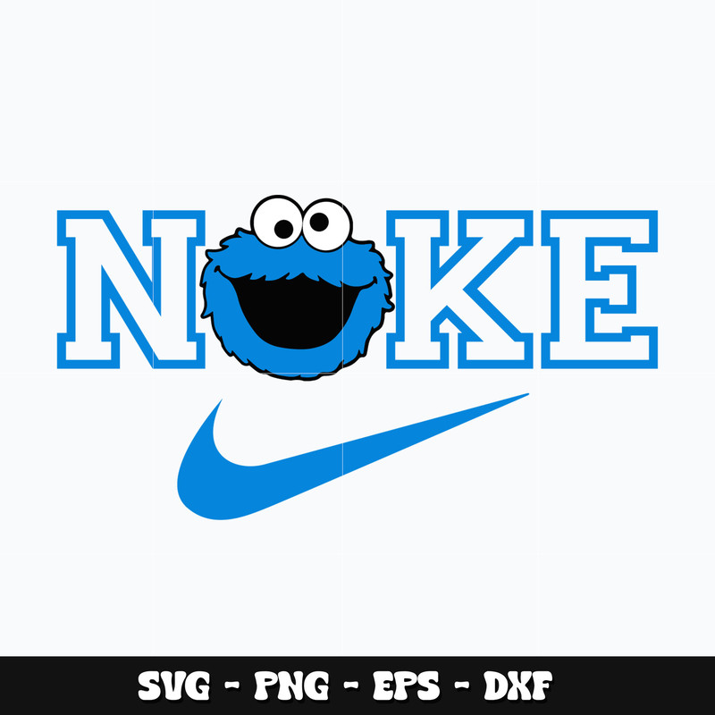Cookie Monster Nike SVG