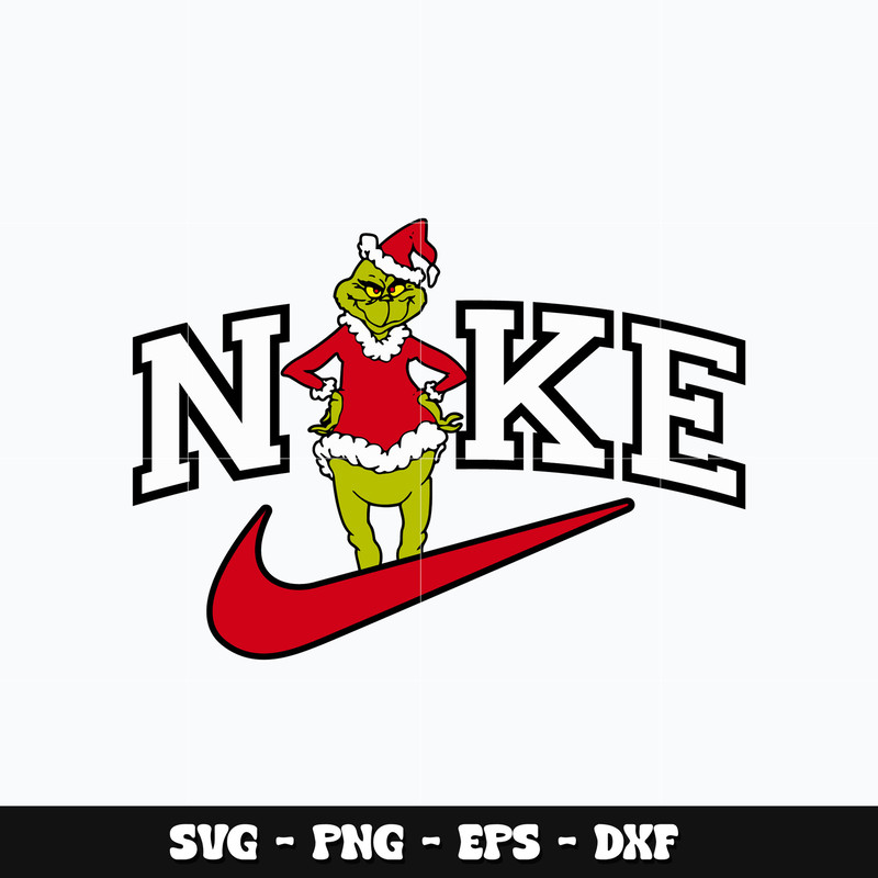 Nike Grinch chrismas Svg