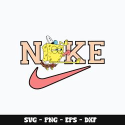 Nike Spongebob Svg, spongebob svg, Nike logo svg, Svg design, Brand svg, Instant download.