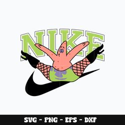 nike x patrick spongebob svg, spongebob svg, nike logo svg, svg design, brand svg, instant download.