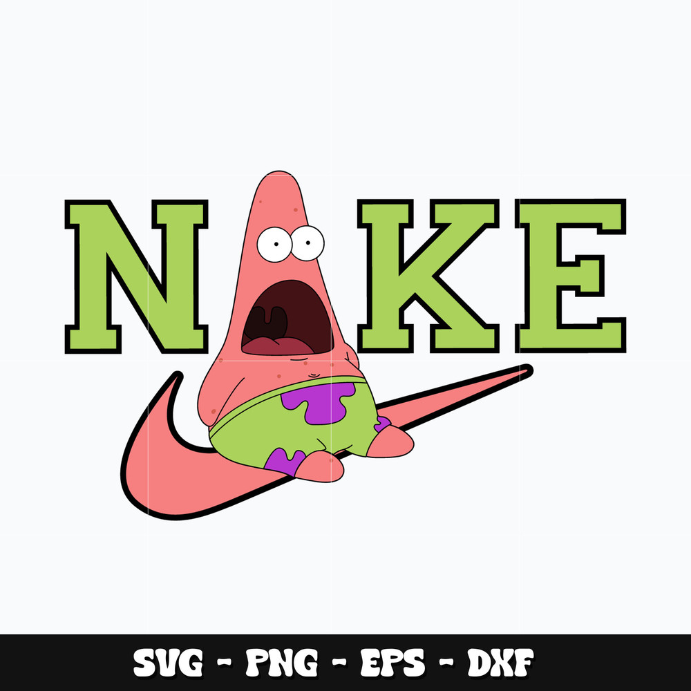 Nike Patrick Spongebob Svg