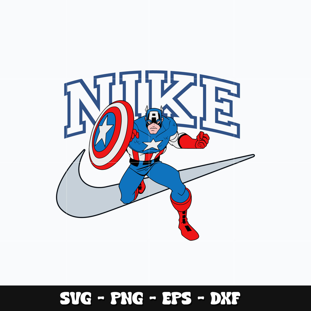 Nike Captain America Svg