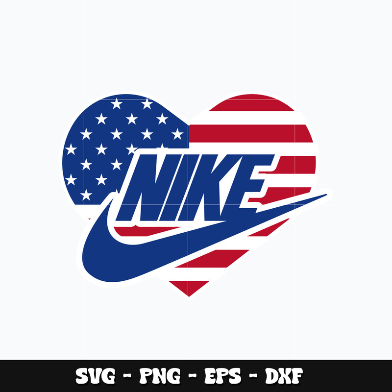 Nike America Love Svg