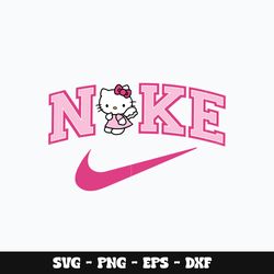 Nike Hello Kitty Svg, Hello Kitty svg, Nike logo svg, Svg design, Brand svg, Instant download.