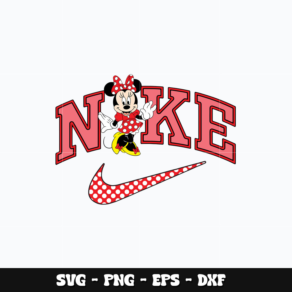 Swoosh and Minnie mouse Svg