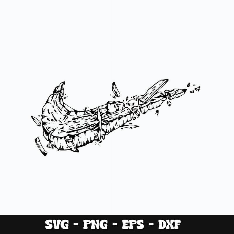 Nike Broken Design Svg