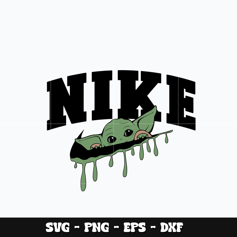 Swoosh x Baby Yoda Svg