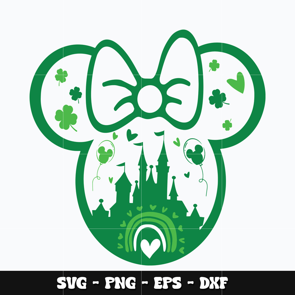 Minnie castle patricks day Svg