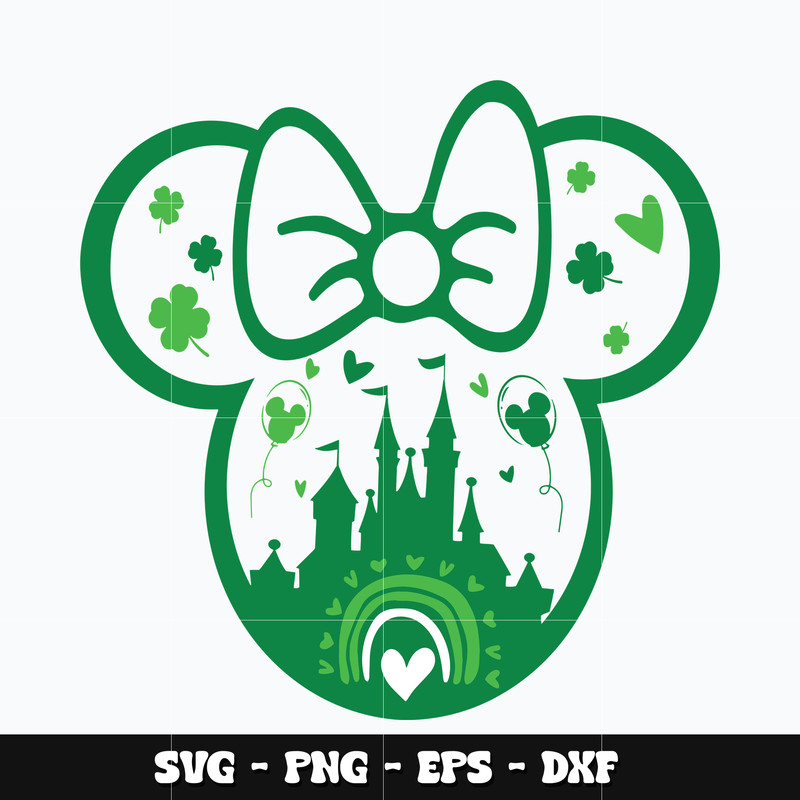 Minnie castle patricks day Svg