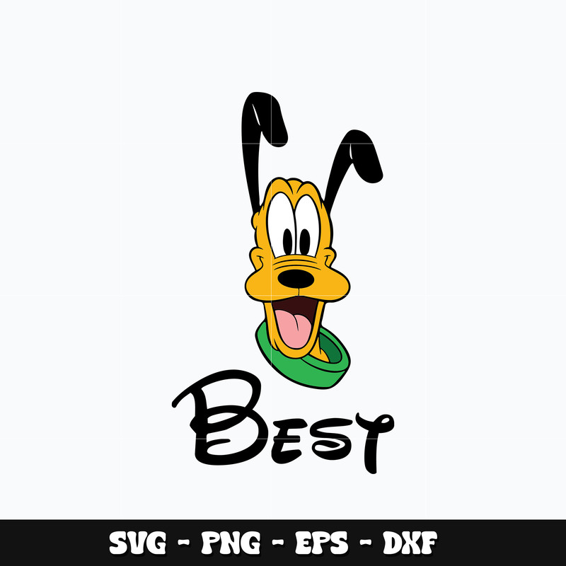 Mickey best friends Pluto Svg