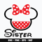 Minnie Mouse Sister Svg