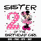 Minnie Mouse Sister birthday girl Svg