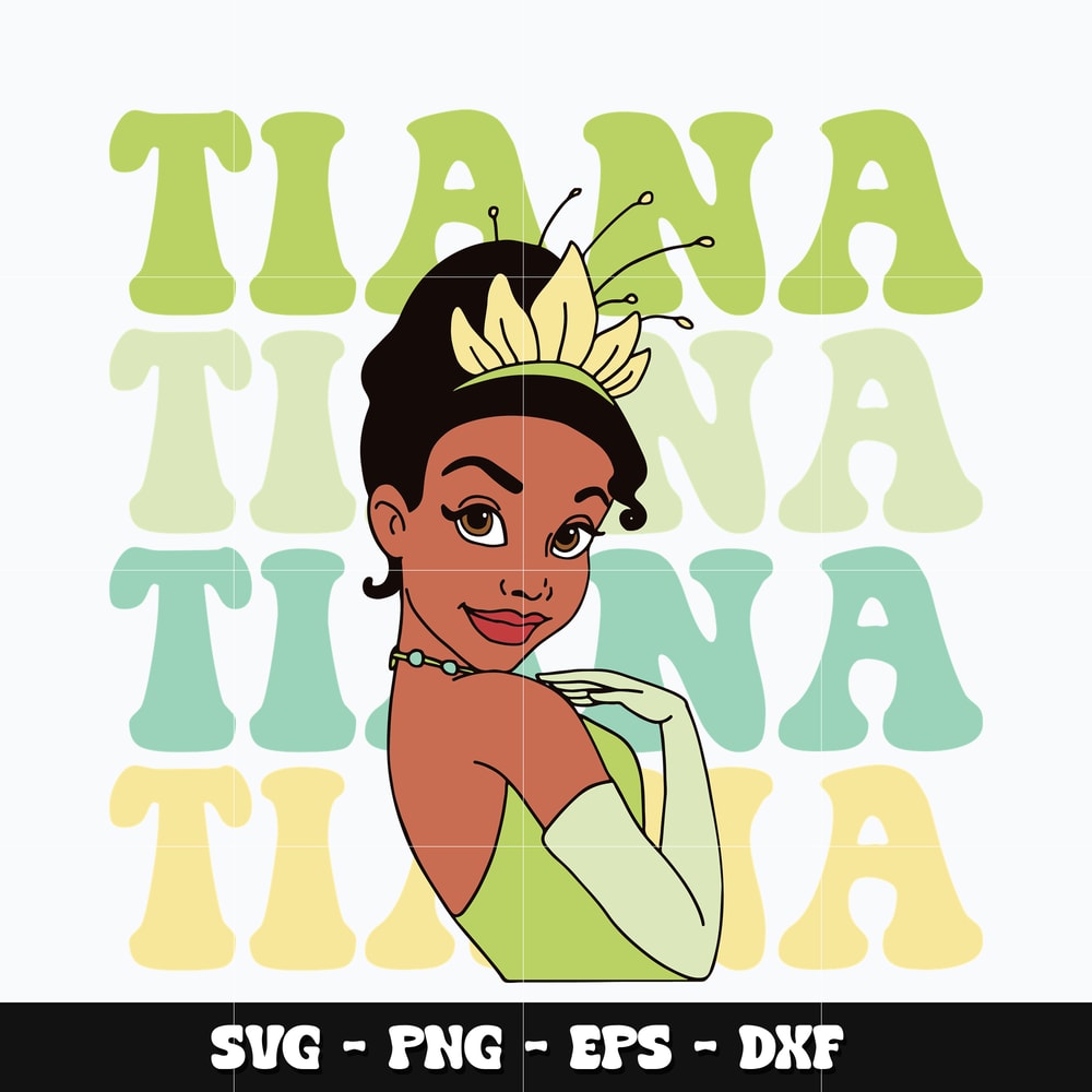 Princess disney Tiana Svg