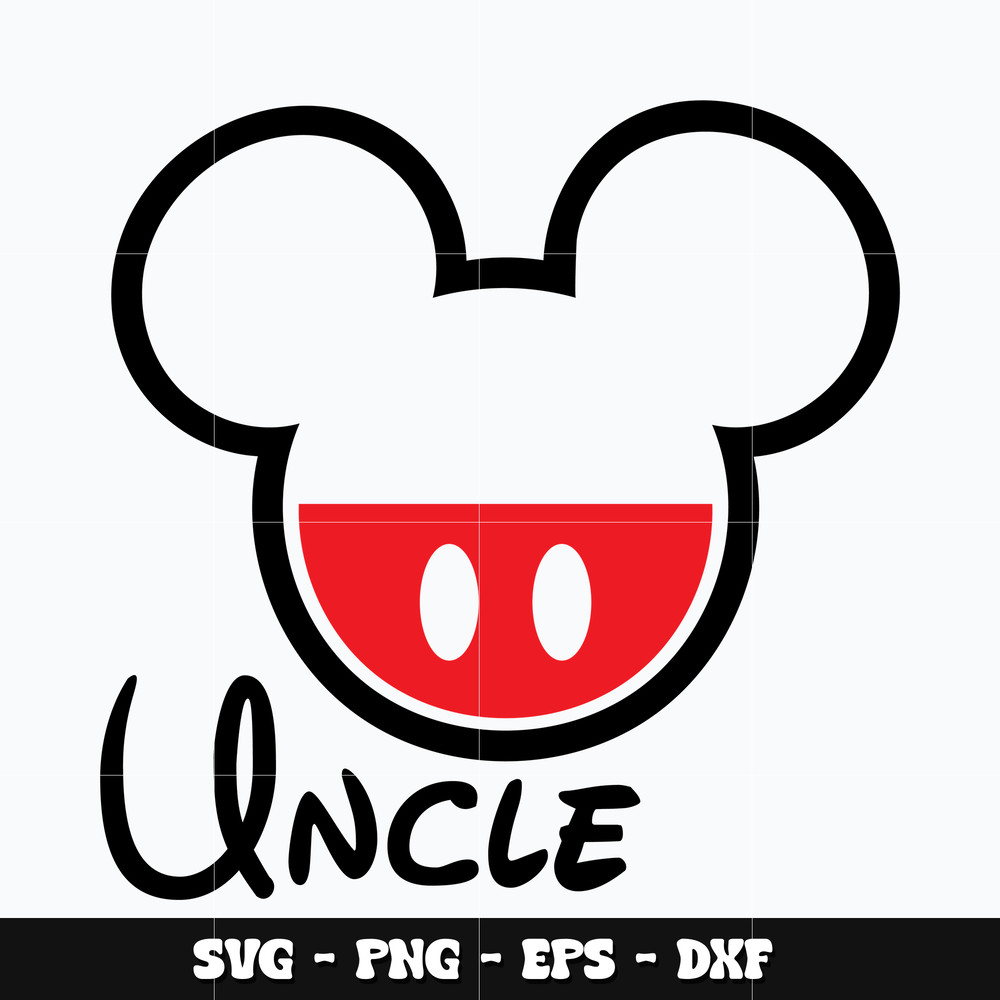 Mickey mouse uncle Svg