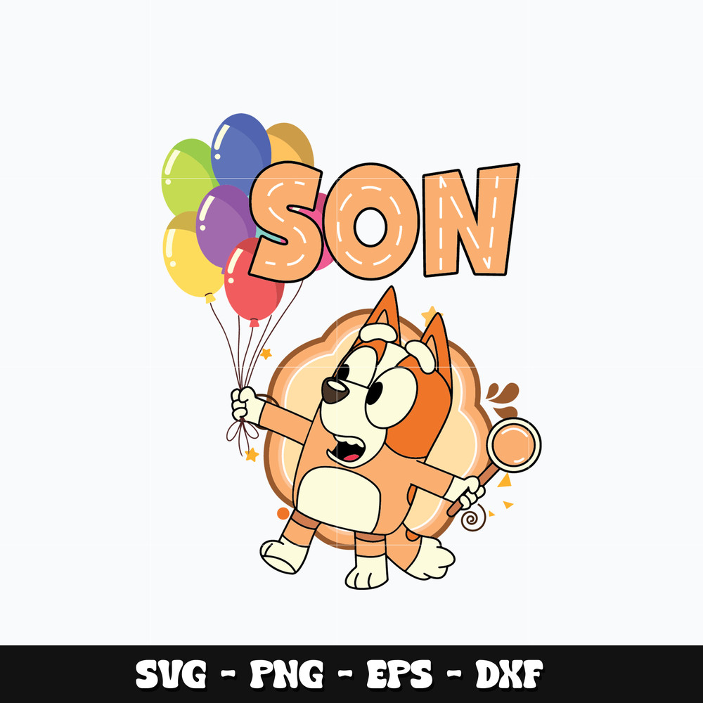 Bluey bingo son Svg