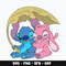 Stitch x Angel couple Svg