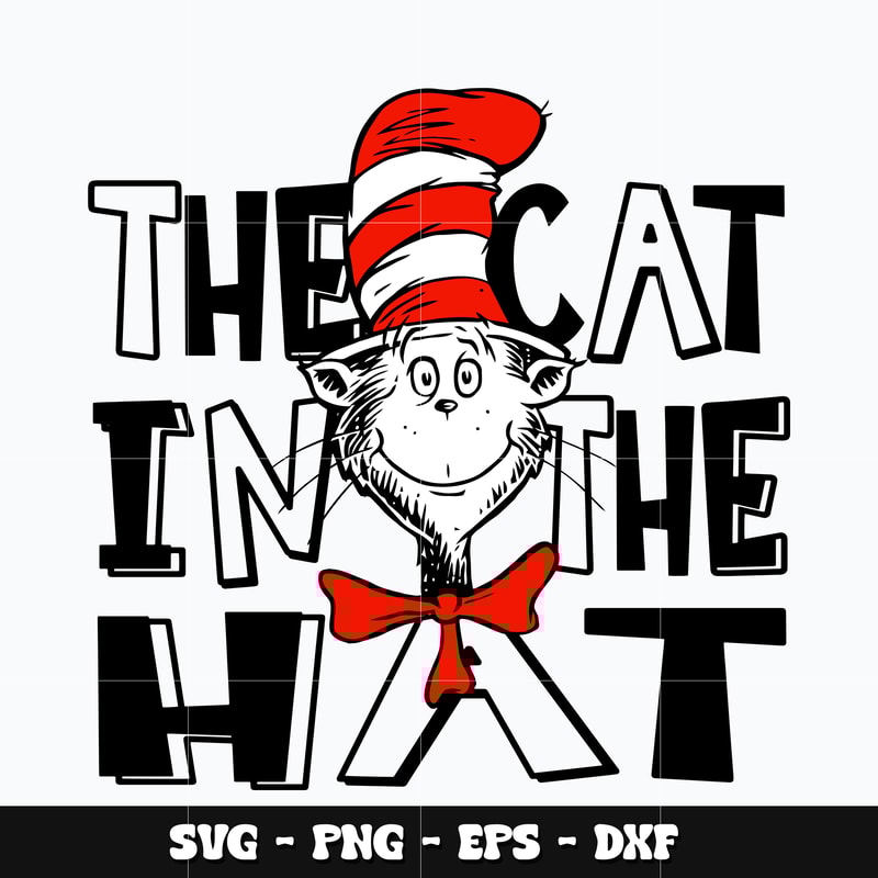 Dr seuss the cat in the hat Svg